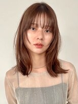 トレス(TRESS)&nbsp;セミロング　ニュアンスレイヤー　透明感ブラウン　表参道