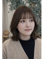 リュドール 名駅(Rue D'or)&nbsp;くびれヘア/ミディアムレイヤー/ミディアムヘア/くびれ巻き