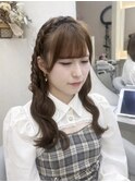 『Rio』編みたらしアレンジ×アイドル前髪/ライブヘアメ/新宿