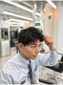 束感アップバング