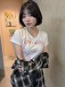 《リピート》《上品見え↑ツヤ韓国カラー】ブリーチなしダブルカラー＋ケアTR