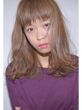 クリアーオブヘアー 栄南店(CLEAR of hair) 【CLEAR】軽めバング×毛先ゆるハネロング