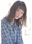 siena オン眉×無造作ウェッティーミディ