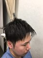 ヘアーサロン キンザマツナガ 築地店(Hair Salon GINZA MATUNAGA)&nbsp;前に流しながら立ち上がるスタイル！ジェルセットでツヤ出しも！