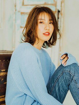 アマリス(Amaris) ふわふわ外はねミディ20代/30代/40代/庭瀬