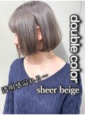 CECIL 下北沢　ワンカールボブ×韓国人風ヘア×グレージュ