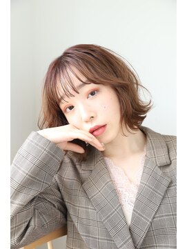 エクリフルール(equri fleur) ラベージュ×外ハネボブ