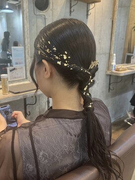 ロダット 横浜(LODAT by little) まとめ髪お呼ばれ結婚式アレンジ【LODAT横浜】