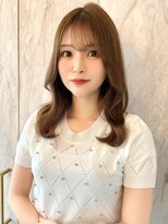 ルームバイシー 新宿(Loom. by Sea)&nbsp;韓国風前髪/シルキーベージュ/グレージュカラー/斜めバング