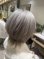 アース 東神奈川店(HAIR & MAKE EARTH)&nbsp;Wブリーチ【ホワイトシルバー】