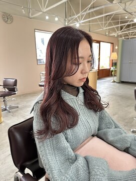 キュオンシア(CUEON. ciea) 艶ロング×春ピンクカラー