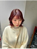 ☆20代30代40代☆韓国レイヤーカット＋チェリーピンク