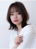 韓国レイヤー切りっぱなしボブ髪質改善レイヤーボブ前髪