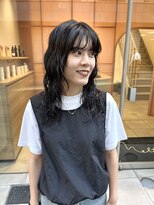 メルト 西梅田店(melt)&nbsp;#顔まわりレイヤー　#ミディアムパーマ