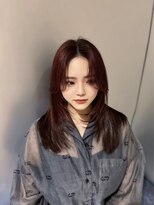 アルーシェ 新宿店(Alushe)&nbsp;韓国レイヤー×ワインレッド×髪質改善