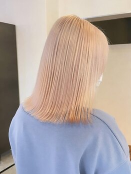 エデル(edel)の写真/カラーで自分の個性を！ケアブリーチ×ハイトーンカラーでさらに可愛く！