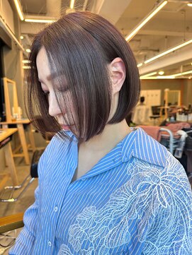 ブラン 梅田(Blanc) 【Blanc】大人ボブ＿ナチュラルハイライト＿透明感カラー