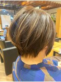 【札幌中央区/山鼻エリア】髪質改善　ショートボブ　ハイライト