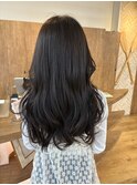 バイオレットグレージュ×ロング