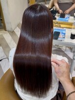 ロンドアベニール 北千住(Lond avenir)&nbsp;ブリーチなしチェリーブラウン髪質改善縮毛矯正酸性ストレート