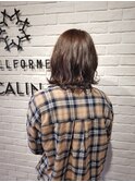 エドル　透け感カーキ