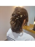 結婚式アレンジヘア☆