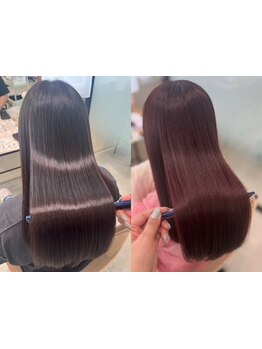 髪の土台を作ってくれる「髪質改善ストレート」従来のストレートより髪や頭皮に優しく、自然な仕上がりに♪