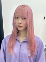 エゴ 池袋(EGO) ピンクカラー レイヤーカット モーヴピンク 髪質改善