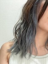 アローズ(arose)&nbsp;ブリーチありアンブレラカラー　ブルーシルバー