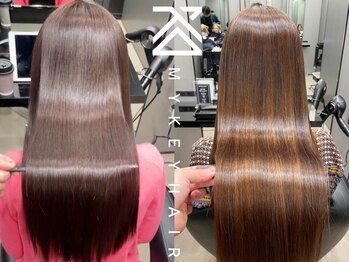 MY KEY HAIR 広島/髪質改善/縮毛矯正【2025年12月10日NEW OPEN(予定)】の写真/“ノンダメージ×最高級”のツヤ髪で、毎日のスタイリングが楽しくなる、褒められ美髪ヘアを創ります☆