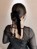 ヌー 栄(nuu)&nbsp;【Orie】リボンアレンジ  タイトアレンジ 結婚式ヘア