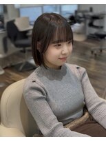 ケアウメダ(CARE UMEDA) 酸性ストレートで作るタッセルボブ