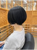 ［ショートボブ＋ナチュラルブラック＋40代＋千葉駅］