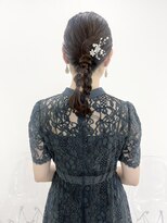 シアー(sheer)&nbsp;《sheer/氏家》#結婚式お呼ばれ#タイト#ヘアセット#編みおろし