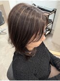 白髪ぼかしハイライト/レイヤーカット