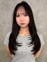 キャパ セントラル 天神 大名店(CAPA central)&nbsp;韓国風ヘア エギョモリ 顔周りカット レイヤーカット 20代
