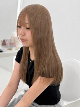 コア プラス 立川(COA PLUS) 透明感カラー髪質改善ダブルカラー韓国レイヤーカット前髪顔周り
