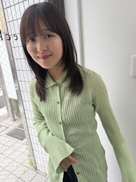 ジェコ ヴェール 祐天寺(gecko.vert) フェイスレイヤー/韓国ヘア/透明感ブラウンベージュ/小顔#祐天寺