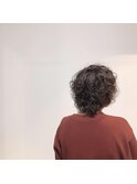 ウルフヘアにハードパーマとかねいえあ
