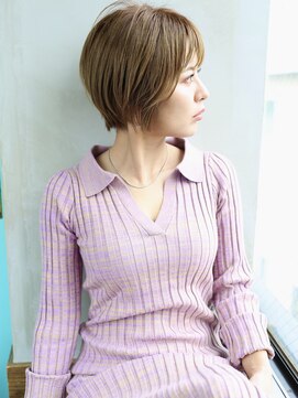 バース(BIRTH) 天神【BIRTH】大人かわいいシースルーバングショートボブ 3