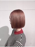 ピンクハイトーンボブ