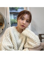 ジジ 代々木(Gigi)&nbsp;【Gigi】外ハネボブ セクションカラー ペールベージュ