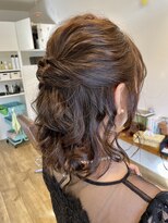 小さな美容室 ハナ(hana)&nbsp;日焼け対策のハーフアップstyle♪♪