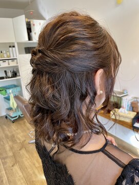 小さな美容室 ハナ(hana) 日焼け対策のハーフアップstyle♪♪