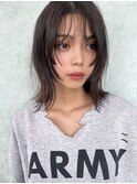 顔まわりプツッとレイヤーカット stylist 江上伸也