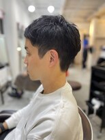 ソイクフ 高田馬場店(SOY-KUFU) MEN’SHAIR刈り上げベリーショートアッシュブラック