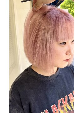 インク 渋谷(INK.) 複雑履歴からのホワイトピンク