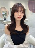 □ 韓国大宮顔周りレイヤーカットくびれヘアワンホンヘア