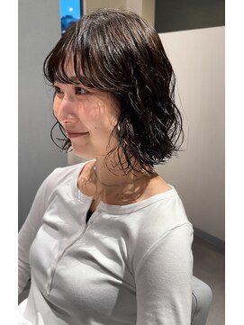 アム(amu) ボブパーマ/パーマボブ/黒髪パーマ/ショートパーマ