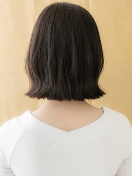 モッズヘア 越谷(mod's hair) 黒髪アッシュくびれヘア切りっぱなし外ハネボブ314X越谷20代30代